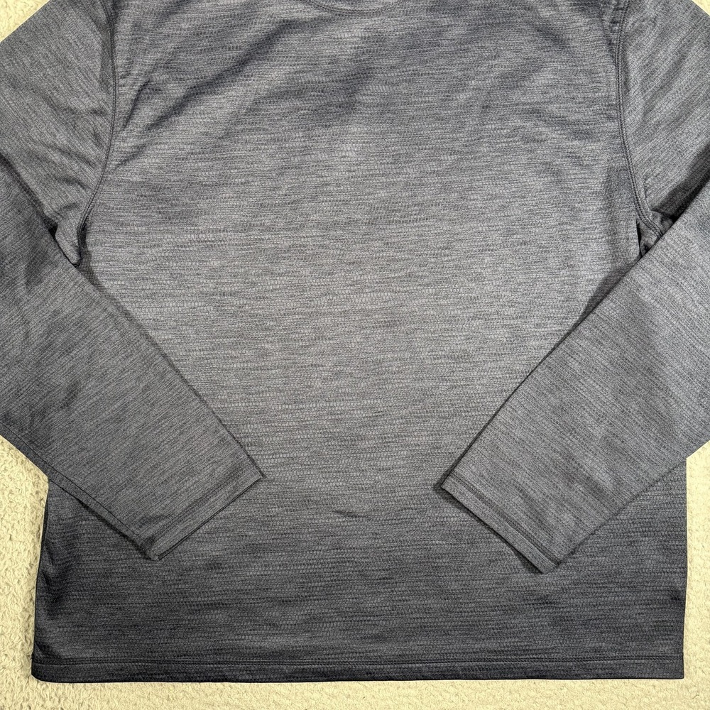 G.H. Bass & Co Pullover Mens XL Blue Fleece 1/4 Zip Chest Pocket Sweatshirt - Picture 8 of 14
